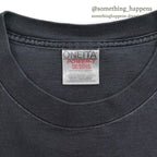 1990's ONEITA FINE FRIENDS ART T-SHIRT FADED BLACK ... L