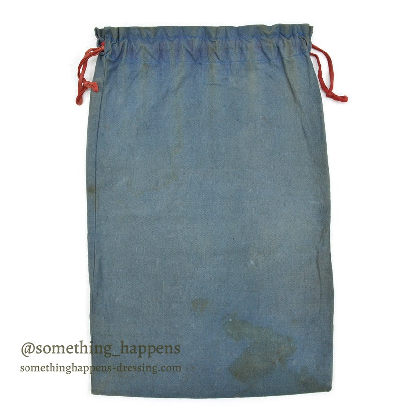 1940's AMERICAN RED CROSS WW2 BLUE COTTON DITTY BAG SUN FADED ...