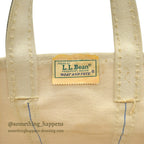 1980's L.L.BEAN ART PAINT BOAT AND TOTE NAVY ... MEDIUM