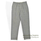 1960's~ EURO GLEN CHECK TROPICAL WOOL SLACKS... W32 L32