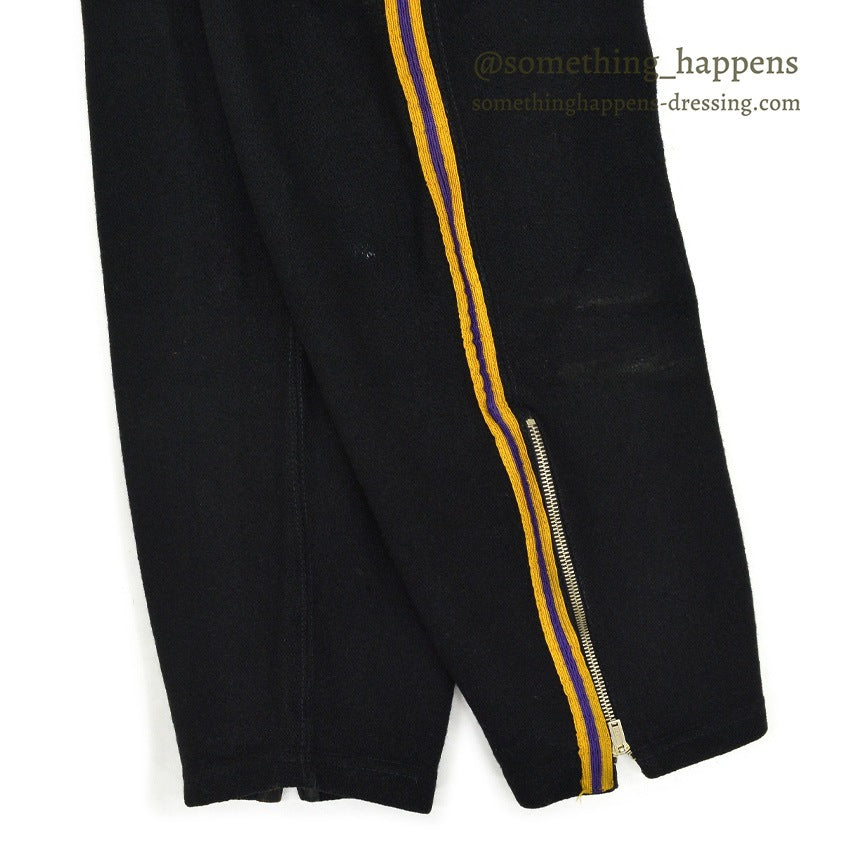 1940's WILSON BLACK WOOL TRAINING PANTS ... Fits like M
