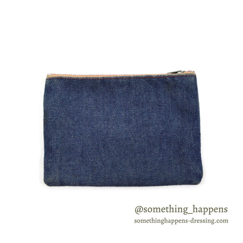 1970's CONE MILLS DEEPTONE DENIM POUCH...