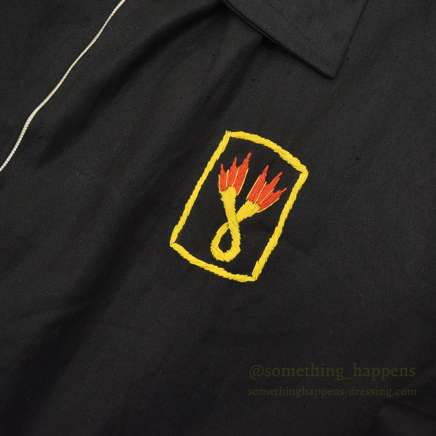 1960s DEADSTOCK VIETNAM SOUVENIR JACKET (Vietnamese souvenir jacket) 196th LIB...