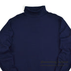 1990's EDDIE BAUER COTTON TURTLE NECK L/S SHIRT NAVY ... L