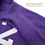 1960's CHAMPION FOOTBALL T-SHIRT PURPLE ... L