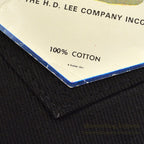 1970's~ DEADSTOCK Lee RIDERS 200 BLACK COTTON TWILL PANTS... W34/L34