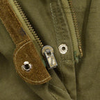 ~1970's SAFARI HUNTING CANVAS & LEATHER VEST MADE IN SPAIN...