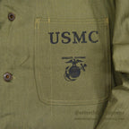 1940's DEADSTOCK U.S.M.C. P-41 HBT UTILITY COAT ... 38