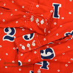 1970's BIANDI CELLINI NUMBERS DOTS COTTON RAYON SHIRT ... M