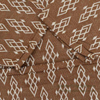 1960's〜 DEADSTOCK ELY&WALKER LEISURE KNITS JACQUARD T-SHIRT BROWN ... L