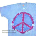〜1980's HANES PEACE TIE DYE T-SHIRT ... XL