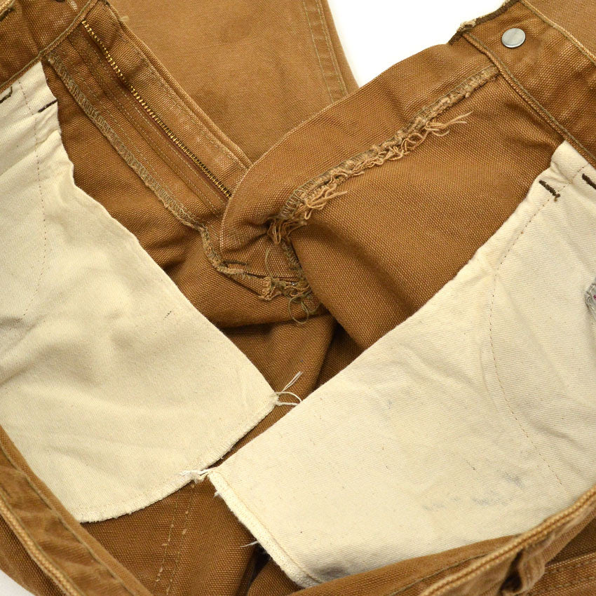 1970's CARHARTT BROWN DUCK WORK PANTS... W31/L27