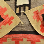 c.1920's NAVAJO RUG WHIRLING LOGS SWASTIKA... 212cm/145cm