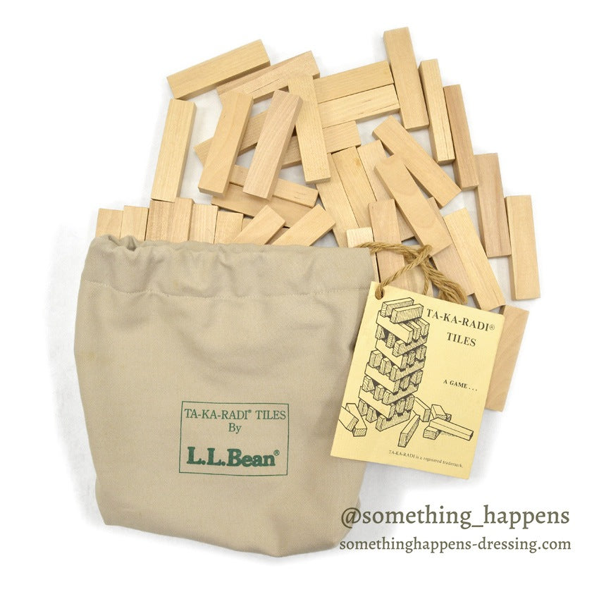 L.L.BEAN TA-KA-RADI TILES SIMILAR JENGA GAME ...
