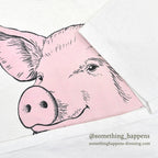 1990's ONEITA PIG PRINT T-SHIRT... L
