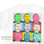1990's CURLY Andy Warhol PRINT T-SHIRT ... Fits like XL