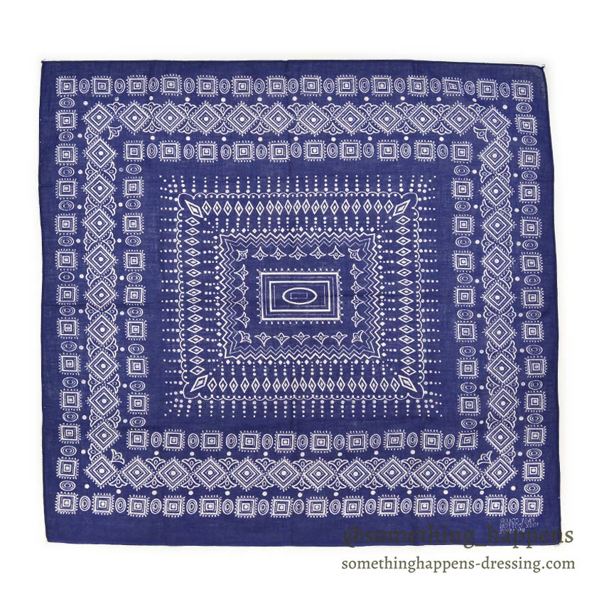 OLD GEOMETRIC BANDANA NAVY RN13962...