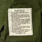 1960s Deadstock US Army Parka, Men's, M-65, Aluminum Zipper... Medium