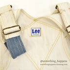 1950s Lee off-white double knee and apron overalls... W39/L28