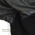1950's BLACK WOOL & LEATHER LETTERMAN JACKET...