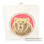 1980's HANES GRIZZLY PRINT L/S T-SHIRT ... XL