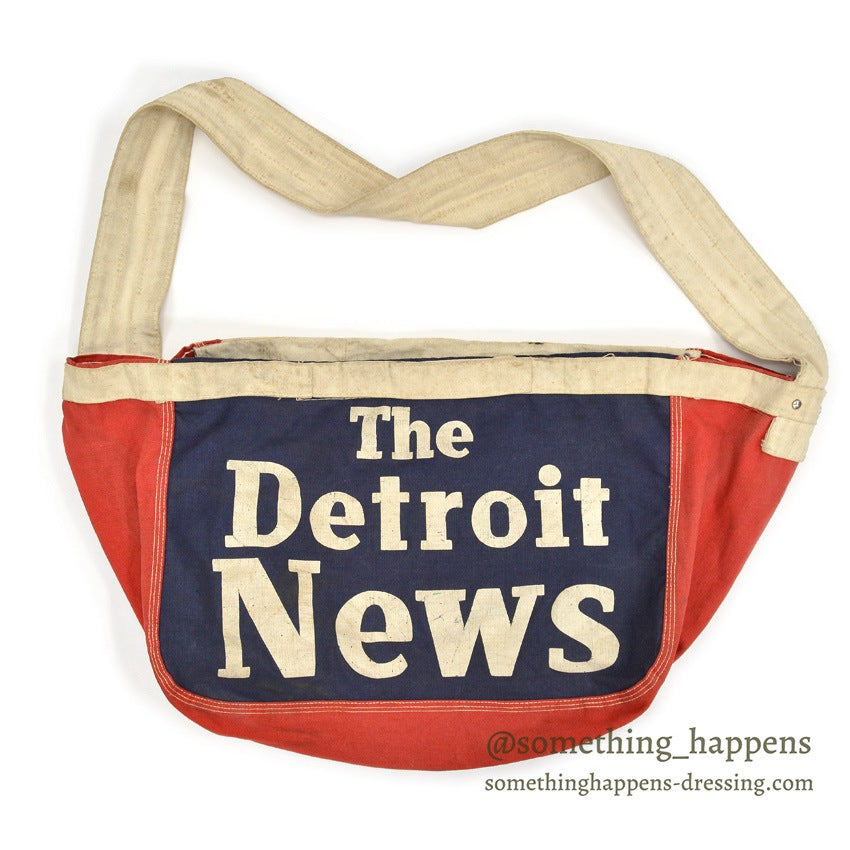 ~1960's The Detroit News NEWS PAPER BAG...