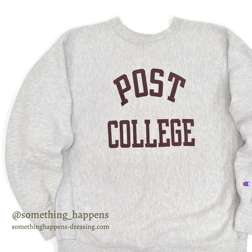 1980's CHAMPION POST COLLEGE REVERSE WEAVE SWEAT SHIRT... XL