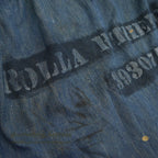 1940's USARMY WW2 DENIM LAUNDRY BAG STENCIL FADED...