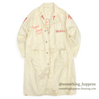 1960's MOUNT SINAI 1963 HAND PAINT ARMY MD DR. COAT ... 44R