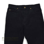 1980's Lee 200 CORDUROY PANTS BLACK MINT... W32/L30