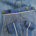 1930's~ WHITE FIELD S&B ONE POCKET DENIM OVERALL ... W39/L28