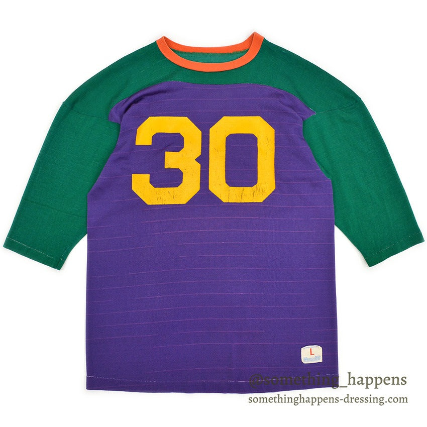 1970's CHAMPION CRAZY COLOR FOOTBALL SHIRT... L