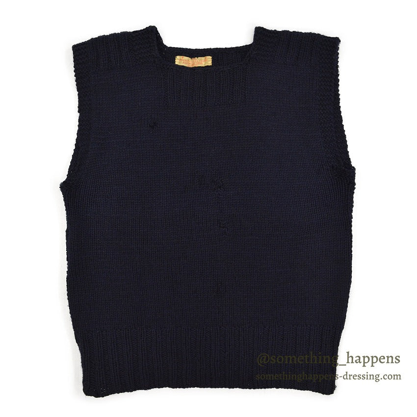1940's WW2 AMERICAN RED CROSS WOOL KNIT VEST...