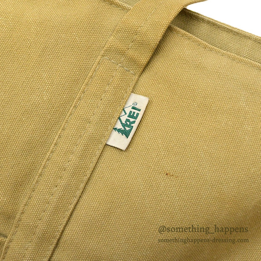 1980's REI CANVAS ZIP TOP TOTE BAG...