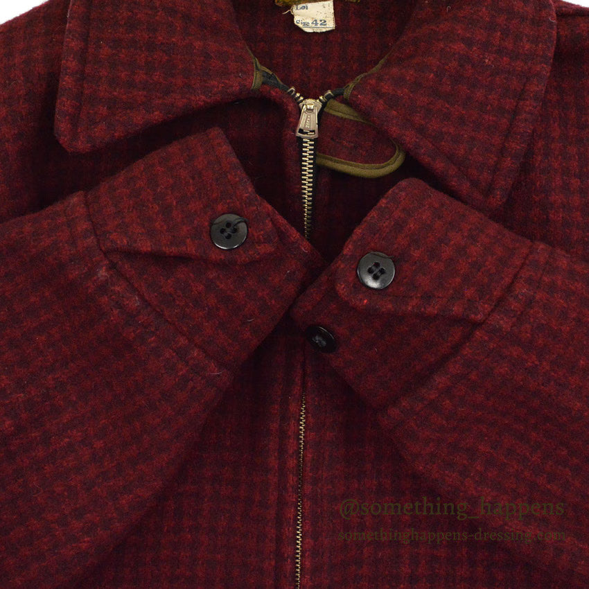 1930's~ MERRIMEL WOOL SPORTS JACKET 扇TALON ... 42