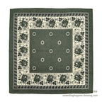 1980's DEADSTOCK BANANA REPUBLIC SAFARI & TRAVEL BANDANA GREEN...