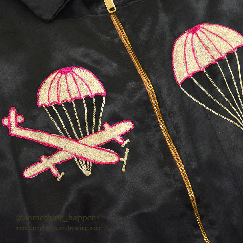 1960s Vietnam Souvenir Jacket (Vietnamese style) 1st CAV Paratrooper...