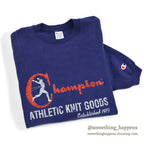 1990's CHAMPION BIG RUNNER PRINT SWEAT SHIRT WITH PATCH...XX-LARGE