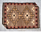 ~1930's NAVAJO RUG DOUBLE STEPPED DIAMOND ... 149cm/106cm