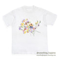 1990's FLOWER ART PRINT T-SHIRT...