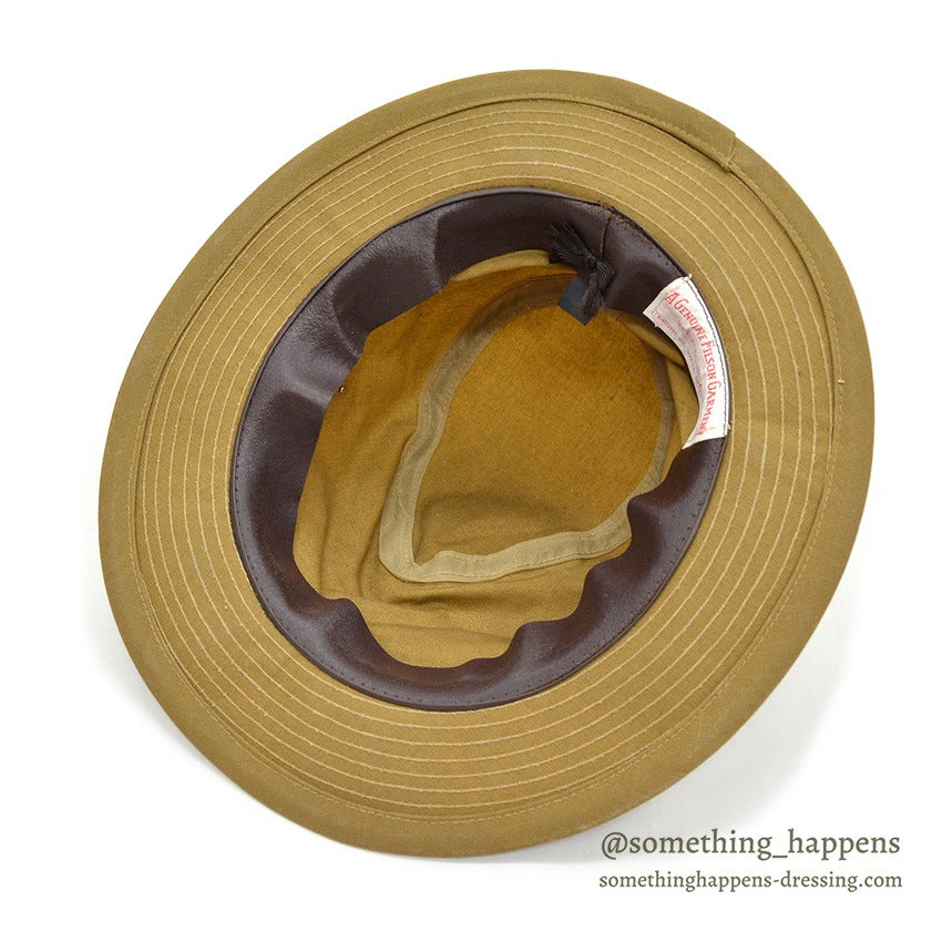 OLD FILSON TIN CLOTH PACKER HAT TAN ... L