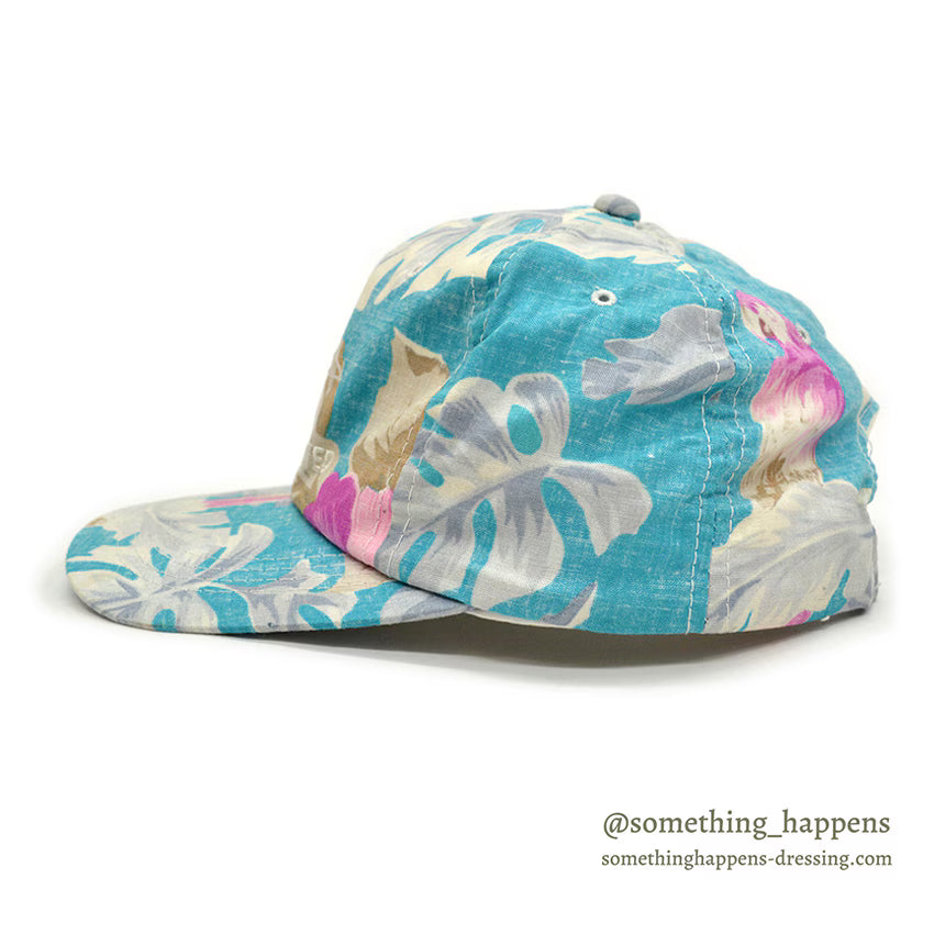 1990's DUCKS UNLIMITED FLORAL/BIRDS PRINT CAP...