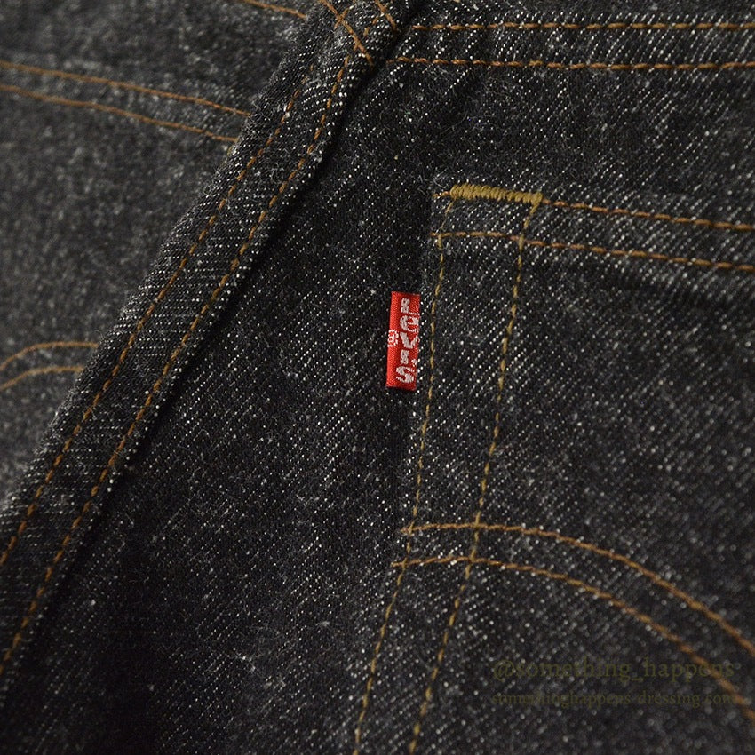 1990's DEADSTOCK Levi's 501 BLACK DENIM PANTS... W31 L30