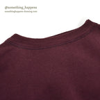 1940's~ CHAMPION CREWNECK BLANK SWEAT SHIRT MAROON ... LARGE
