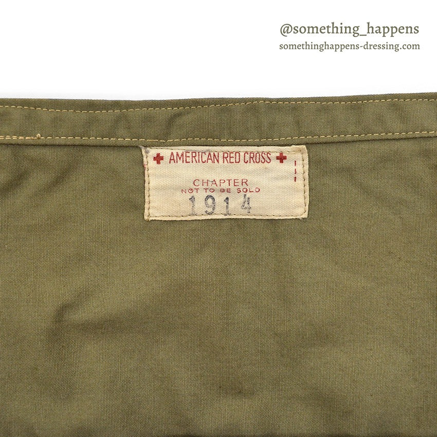 1940's AMERICAN RED CROSS WW2 POPLIN APRON DITTY BAG 2...
