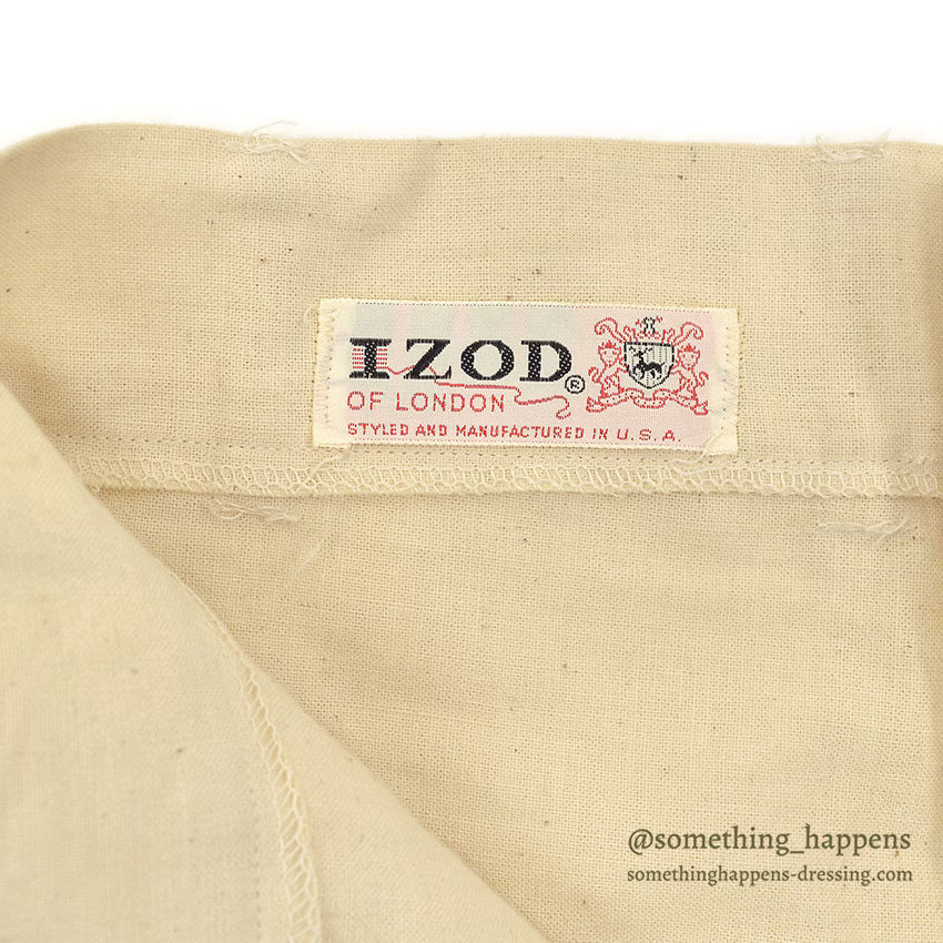 1960's DEADSTOCK IZOD OF LONDON FEED SACK PANTS... W33/L32