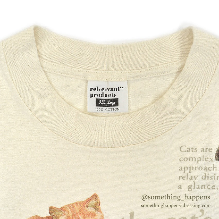 1990's REL-E-VANT PRODUCTS CAT PRINT T-SHIRT ... XX-LARGE
