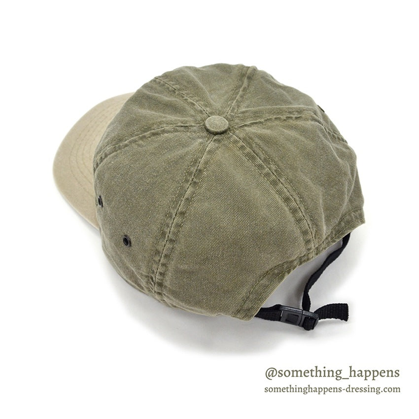 1990's BLACK DOG BRAND DOG EMBROIDERY TWO TONE CAP...