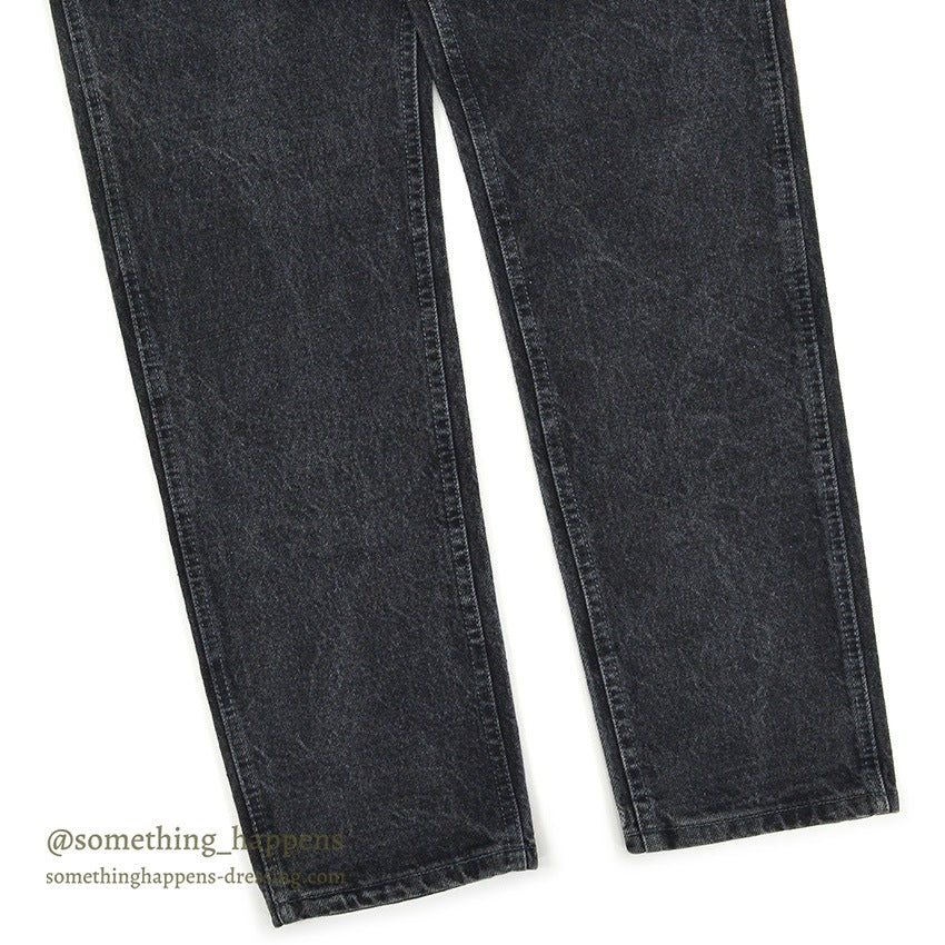 1980's Lee 200 BLACK DENIM PANTS...W33/L30