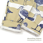 1990's MICHIGAN RAG CO. BIRDS PRINT EASY PANTS...M
